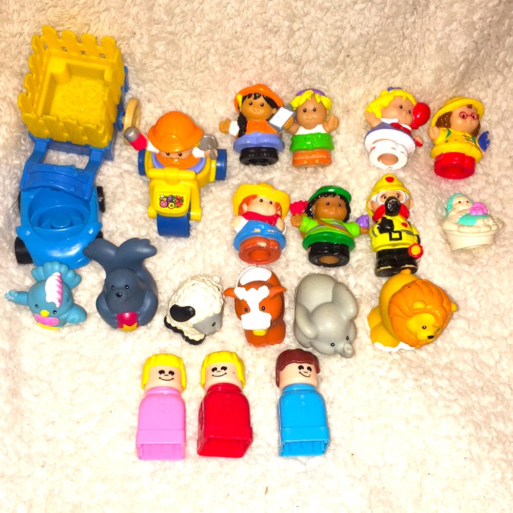 Vintage mixed fisher price little people lot